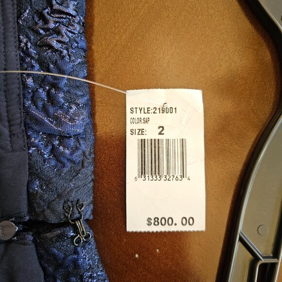 Teri Jon by Rickie Freeman Off-The-Shoulder Gown - Picture 3 of 13